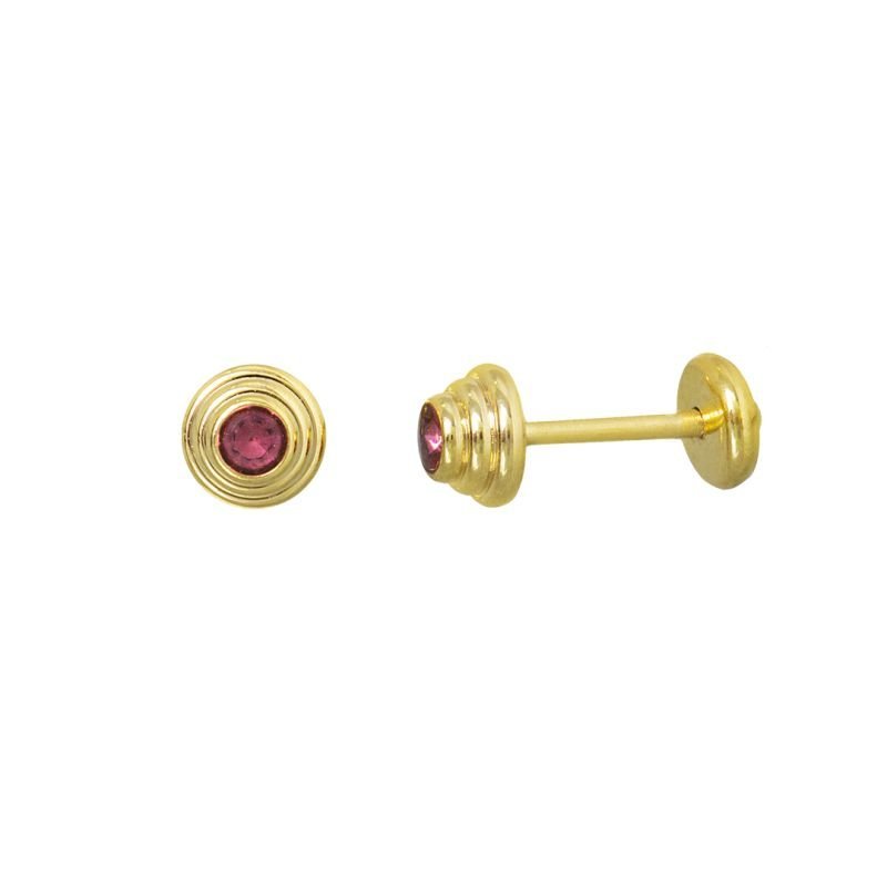 BRINCO INFANTIL CAMADAS C/ PEDRINHA BANHADO EM OURO