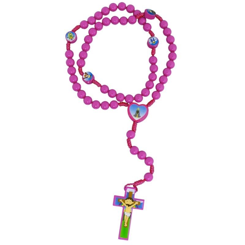 TERÇO INFANTIL NOSSA SENHORA APARECIDA ENTREMEIO CORAÇÃO