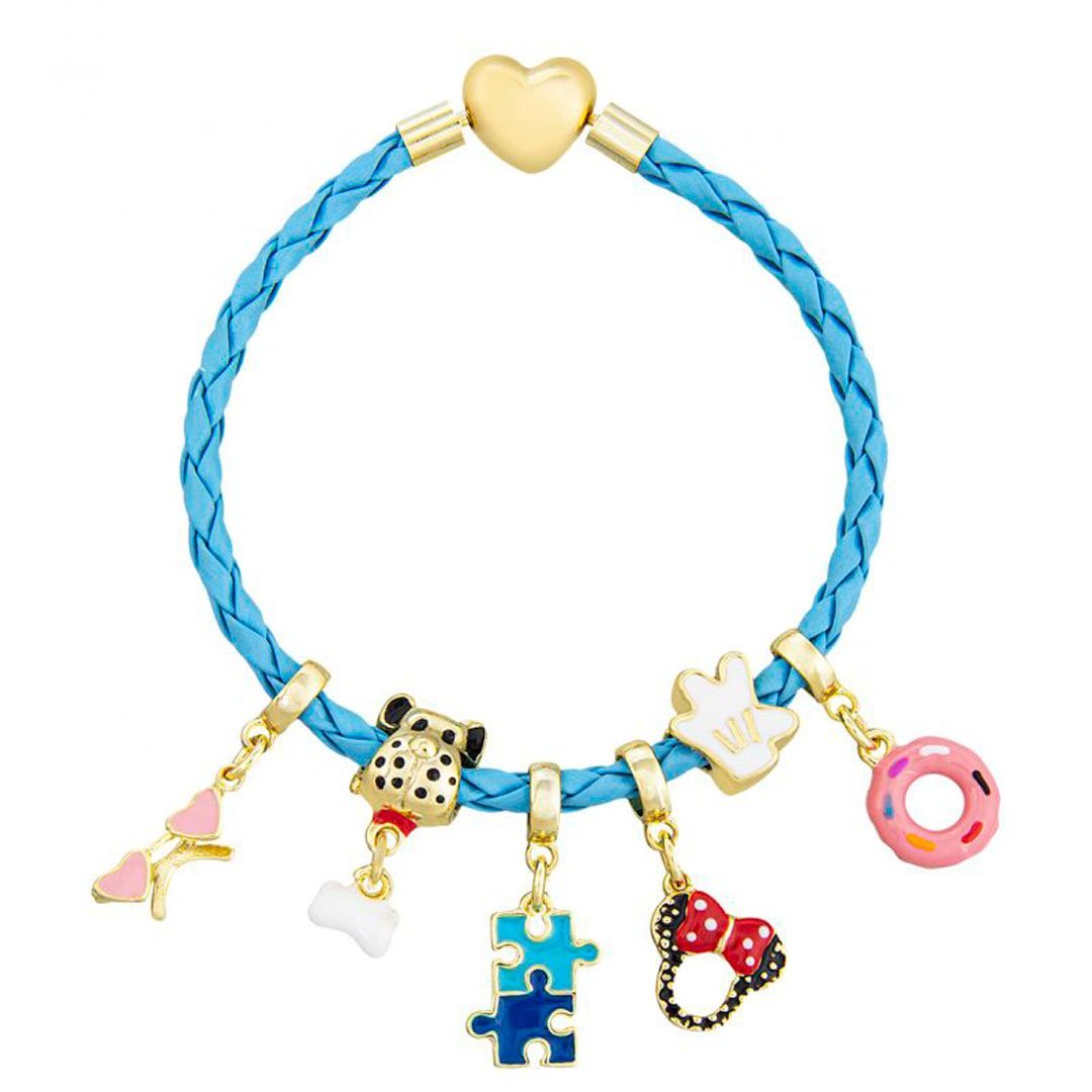 BERLOQUE INFANTIL CACHORRINHO COM OSSINHO BANHADO À OURO