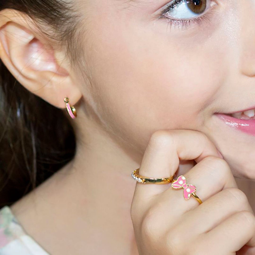 BRINCO INFANTIL ARTICULADO RESINADO BANHADO A OURO