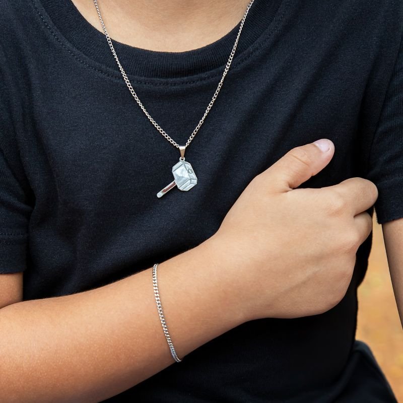 COLAR INFANTIL RESINADO PARA MENINOS - INOX