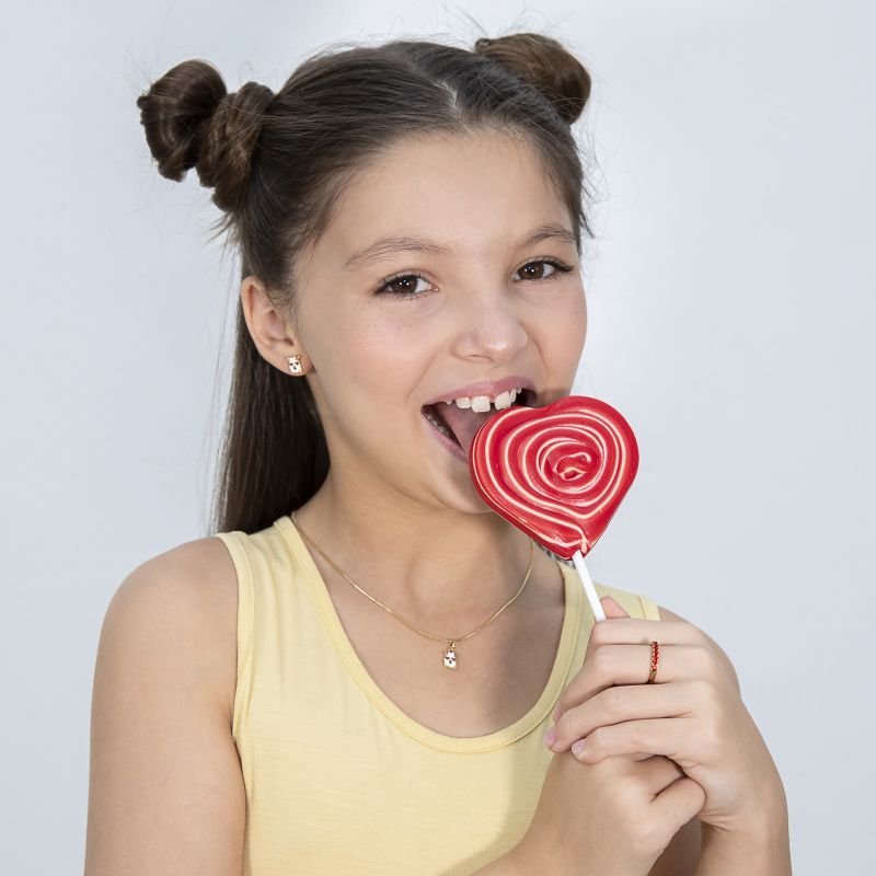 BRINCO E COLAR LHAMA BANHADOS EM OURO