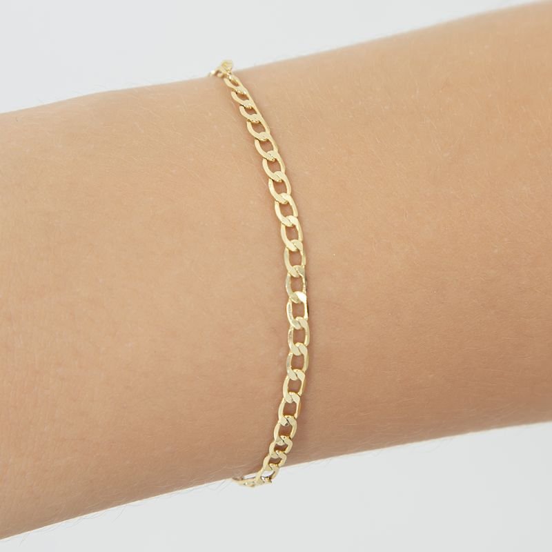 PULSEIRA INFANTIL MASCULINA COM ELOS ACHATADOS