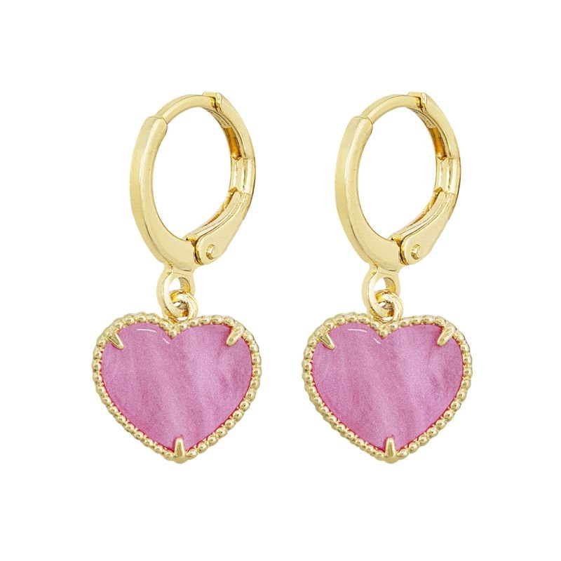 BRINCO INFANTIL ARGOLINHA COM CORAÇÃO BANHADO EM OURO