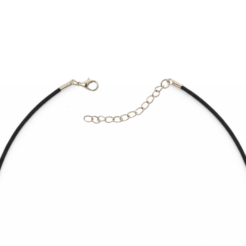 COLAR INFANTIL RESINADO SKATE PARA MENINOS – CORDÃO EM COURO SINTÉTICO PRETO