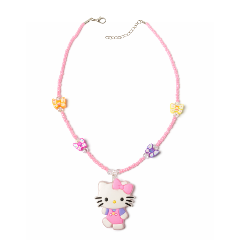 CONJUNTO INFANTIL COLAR E PULSEIRA GATINHA ROSA – FOFO E ENCANTADOR