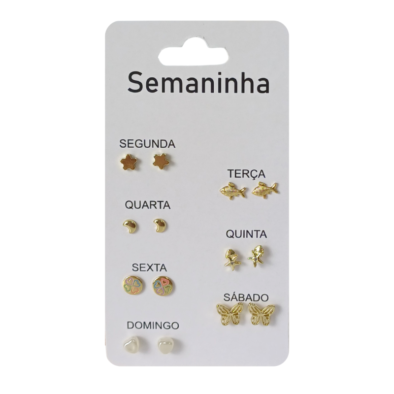 KIT SEMANINHA INFANTIL 2 - BANHADOS EM OURO