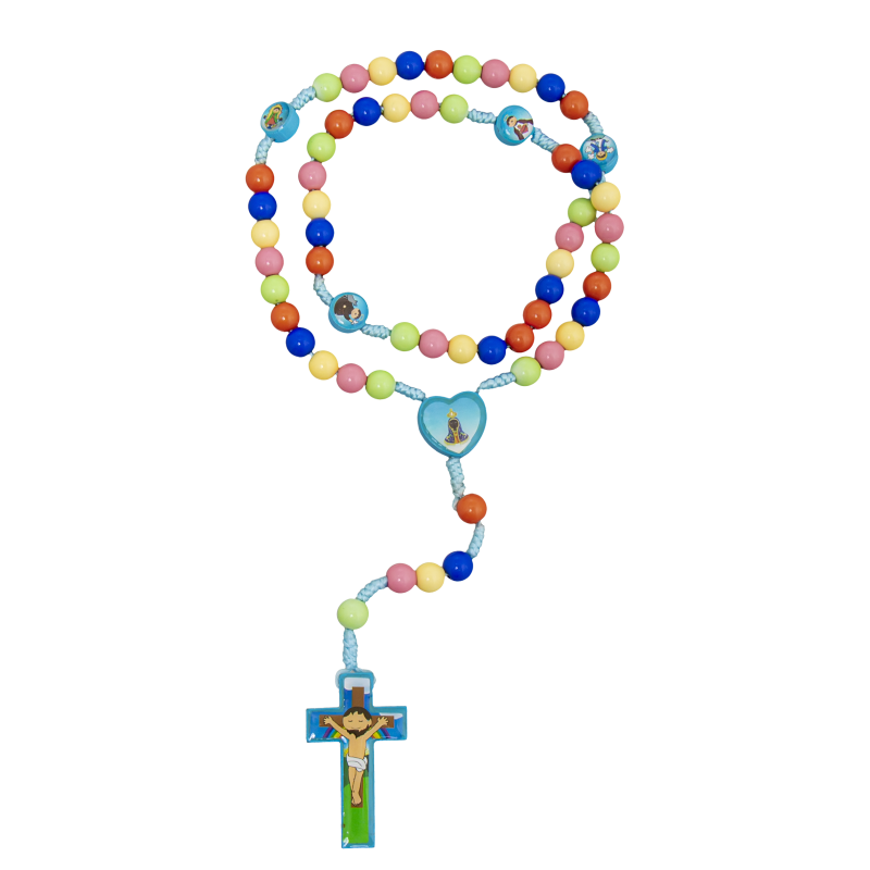 TERÇO INFANTIL NOSSA SENHORA APARECIDA ENTREMEIO CORAÇÃO